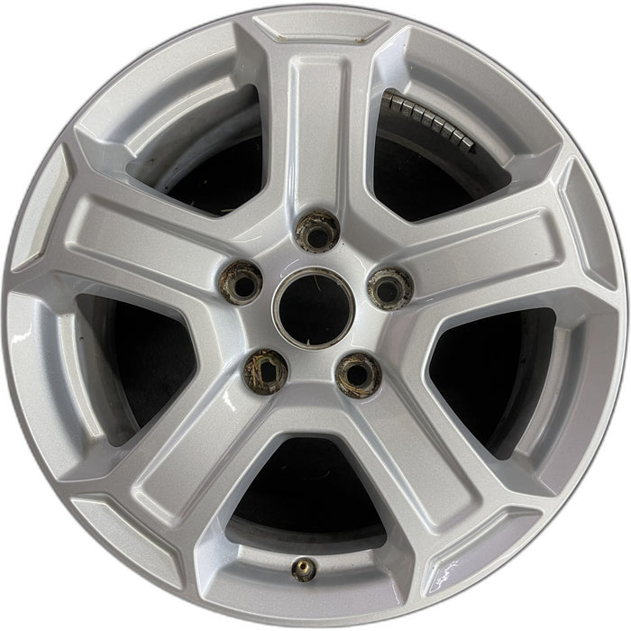 17" WRANGLER 18 VIN X , 17x7.5, , aluminum, straight spoke, w/recessed outer - Front View