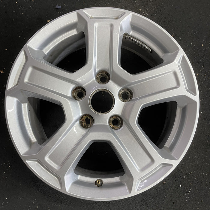 17" WRANGLER 18 VIN X , 17x7.5, , aluminum, straight spoke, w/recessed outer - Angle View
