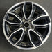 19" MUSTANG 13-14 19x8.5 , machined edges , 5 split spoke, Y spoke design - Angle View