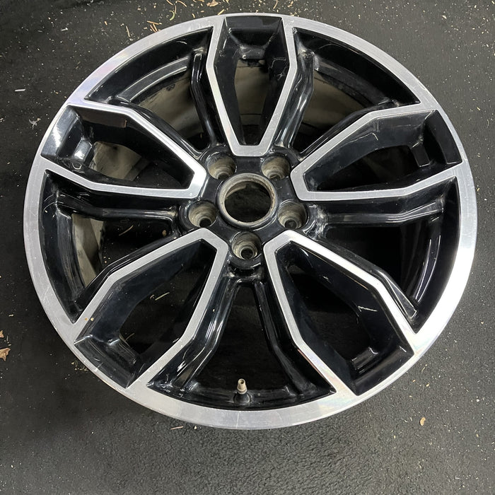 19" MUSTANG 13-14 19x8.5 , machined edges , 5 split spoke, Y spoke design - Side Profile