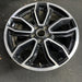 19" MUSTANG 13-14 19x8.5 , machined edges , 5 split spoke, Y spoke design - Side Profile