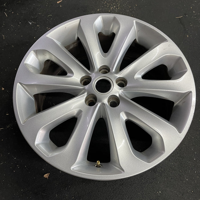 20" RANGE ROVER 13-17 , 20x8.5, , silver Original OEM Wheel Rim - Side Profile