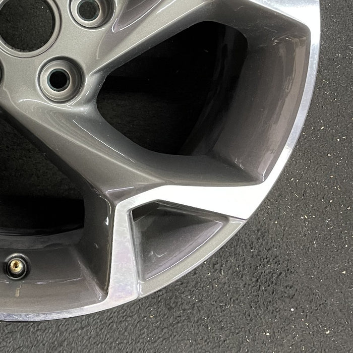 17" TRAX 24 17x7.5 gray opt Q7D Original OEM Wheel Rim - Back View