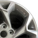 17" TRAX 24 17x7.5 gray opt Q7D Original OEM Wheel Rim - Side Profile