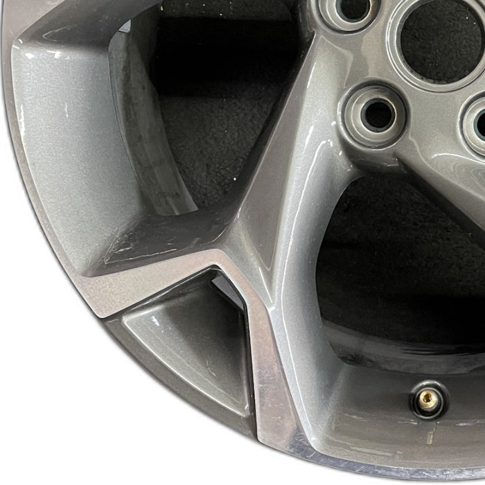 17" TRAX 24 17x7.5 gray opt Q7D Original OEM Wheel Rim - Back View