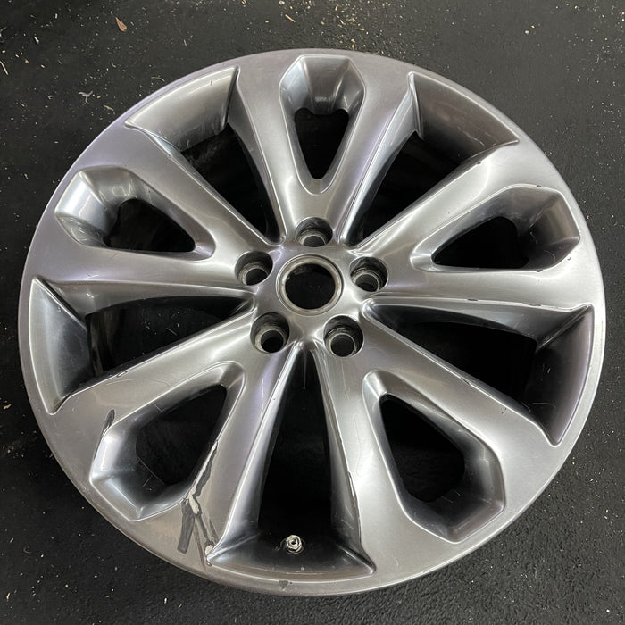 20" RANGE ROVER 13-17 , 20x8.5, , shadow chrome Original OEM Wheel Rim - Side Profile