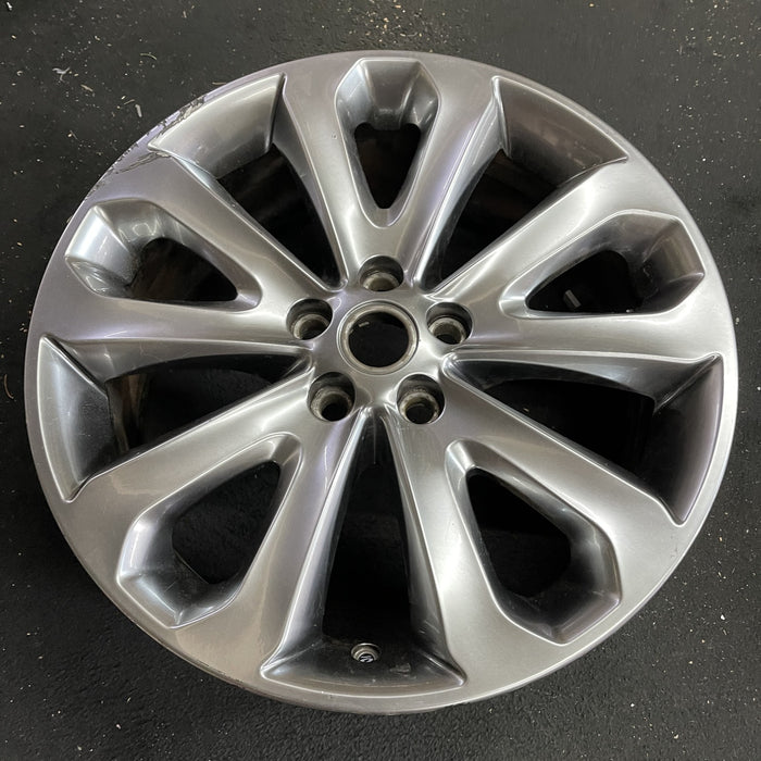 20" RANGE ROVER 13-17 , 20x8.5, , shadow chrome Original OEM Wheel Rim - Side Profile