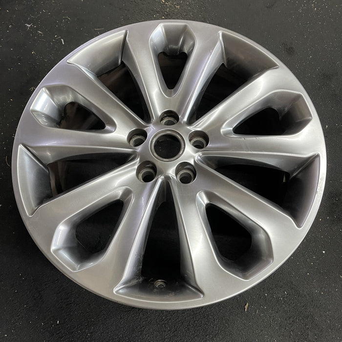 20" RANGE ROVER 13-17 , 20x8.5, , shadow chrome Original OEM Wheel Rim - Side Profile