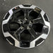 18" SANTA FE 24 gasoline, 18x7.5 , machined black Original OEM Wheel Rim - Side Profile