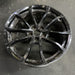 19" CORVETTE 12 19x10, front, 10 spoke, black, no red stripe Original OEM Wheel - Side Profile