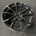 19" CORVETTE 12 19x10, front, 10 spoke, black, no red stripe Original OEM Wheel - Close-Up Detail