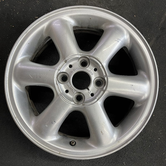 15" CLUBMAN 08-14 15x5.5 alloy 6 spoke covered lug nuts silver Original OEM Wheel Rim