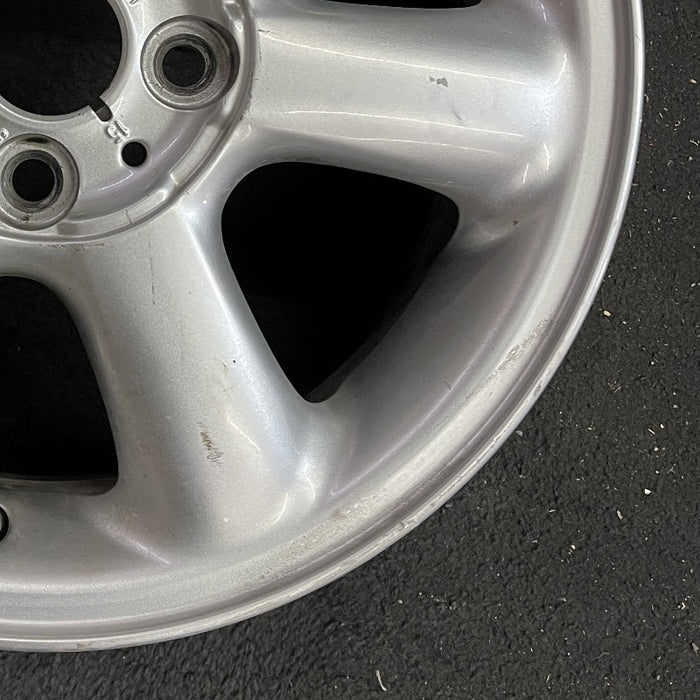 15" CLUBMAN 08-14 15x5.5 alloy 6 spoke covered lug nuts silver Original OEM Wheel Rim