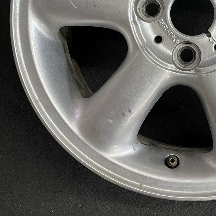 15" CLUBMAN 08-14 15x5.5 alloy 6 spoke covered lug nuts silver Original OEM Wheel Rim