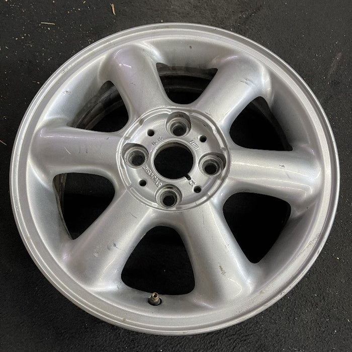 15" CLUBMAN 08-14 15x5.5 alloy 6 spoke covered lug nuts silver Original OEM Wheel Rim