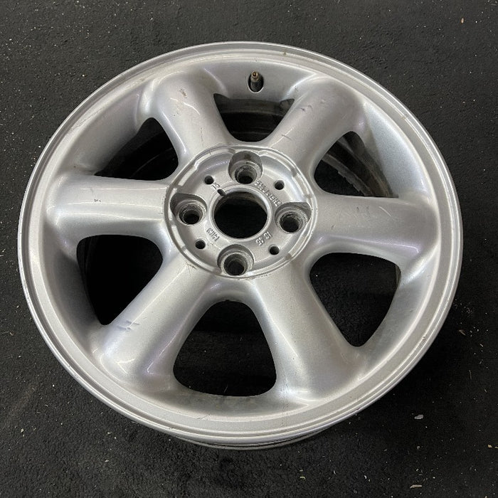 15" CLUBMAN 08-14 15x5.5 alloy 6 spoke covered lug nuts silver Original OEM Wheel Rim