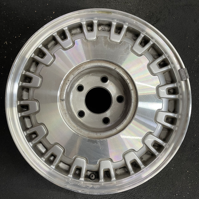 16" DEVILLE 97 16x7 , 32 rib, brushed finish Original OEM Wheel Rim - Angle View