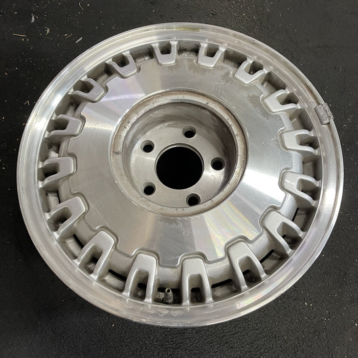 16" DEVILLE 97 16x7 , 32 rib, brushed finish Original OEM Wheel Rim - Side Profile