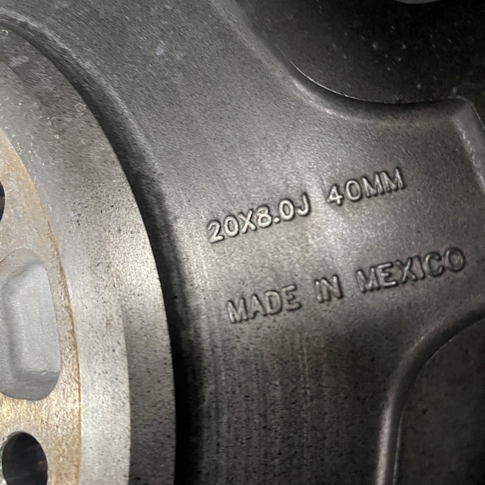 20" FORD F250SD PICKUP 23-24 20x8, , solid spoke, black, slotted spoke Original - Additional View