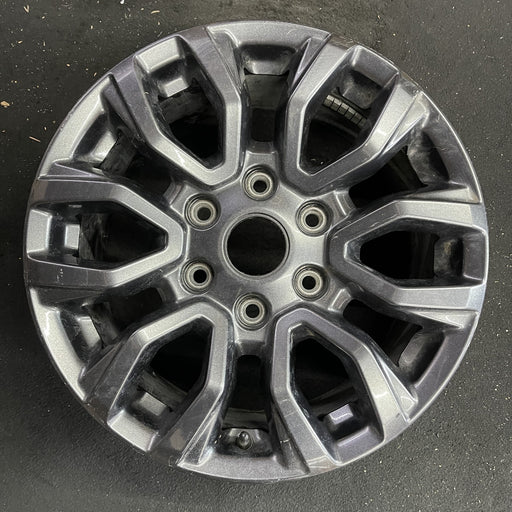 17" RANGER 19-22 17x8, , dark gray, , V spoke Original OEM Wheel Rim - Angle View