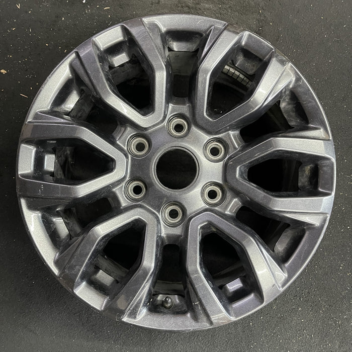 17" RANGER 19-22 17x8, , dark gray, , V spoke Original OEM Wheel Rim - Angle View