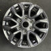 17" RANGER 19-22 17x8, , dark gray, , V spoke Original OEM Wheel Rim - Angle View