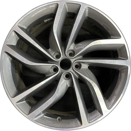 20" XF 16-20 20x8.5 , 5 double spoke, turbine Original OEM Wheel Rim - Front View