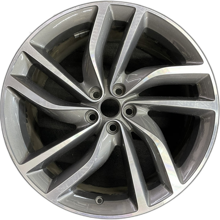 20" XF 16-20 20x8.5 , 5 double spoke, turbine Original OEM Wheel Rim - Front View
