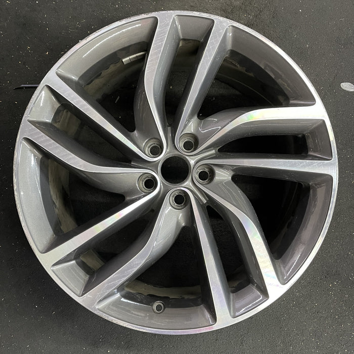 20" XF 16-20 20x8.5 , 5 double spoke, turbine Original OEM Wheel Rim - Angle View