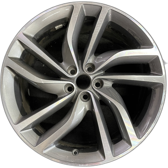 20" XF 16-20 20x8.5 , 5 double spoke, turbine Original OEM Wheel Rim - Front View