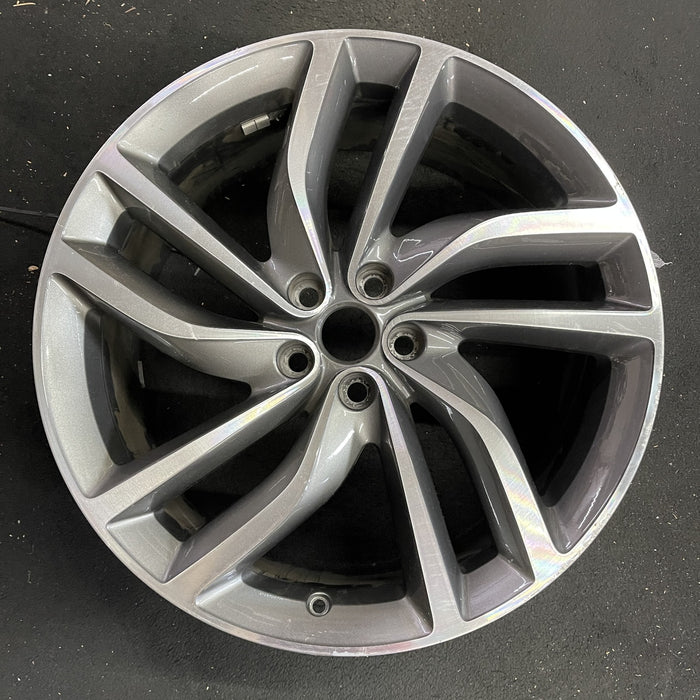 20" XF 16-20 20x8.5 , 5 double spoke, turbine Original OEM Wheel Rim - Angle View