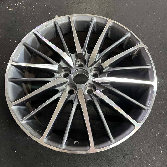 19" LEXUS LS460 13-17 , 19x8, 20 spoke Original OEM Wheel Rim - Side Profile