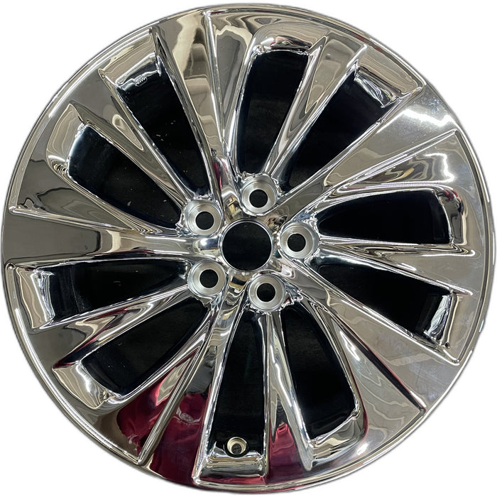 19" LS500 18-24 , 19x8, , swept spoke Original OEM Wheel Rim - Front View