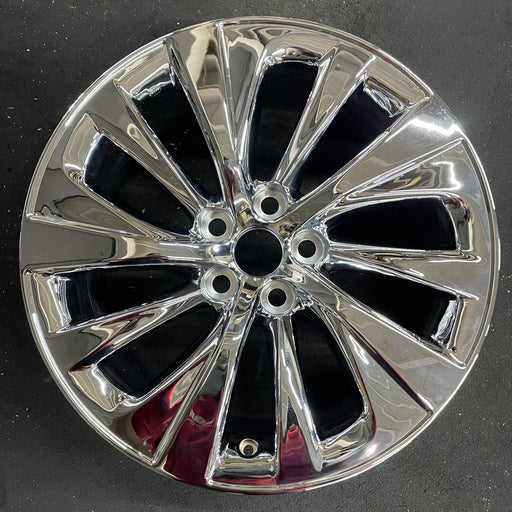 19" LS500 18-24 , 19x8, , swept spoke Original OEM Wheel Rim - Angle View
