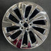 19" LS500 18-24 , 19x8, , swept spoke Original OEM Wheel Rim - Angle View