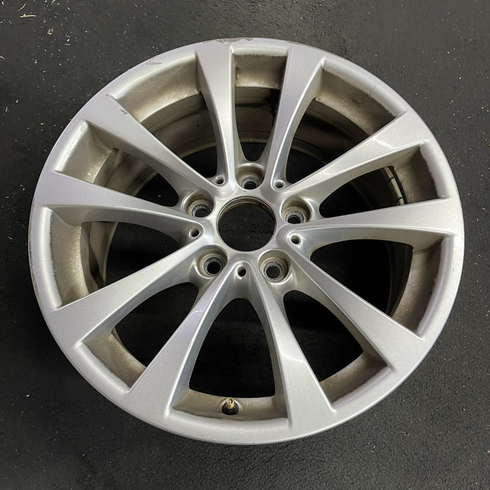 17" BMW 320i 12-13 , 17x7.5 , 5 spoke, V spoke, narrow spoke edge Original OEM - Side Profile