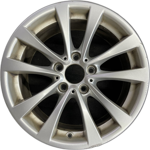 17" BMW 320i 12-13 , 17x7.5 , 5 spoke, V spoke, narrow spoke edge Original OEM - Front View