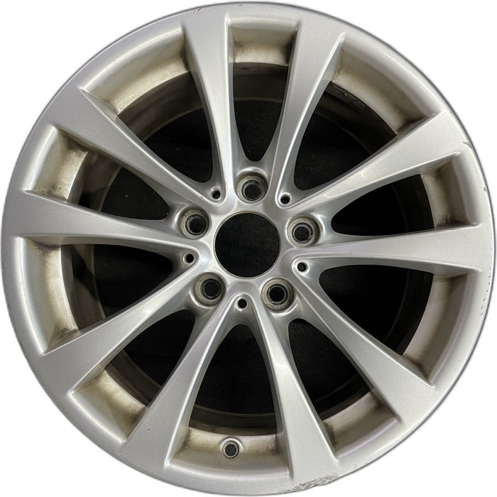 17" BMW 320i 12-13 , 17x7.5 , 5 spoke, V spoke, narrow spoke edge Original OEM - Front View