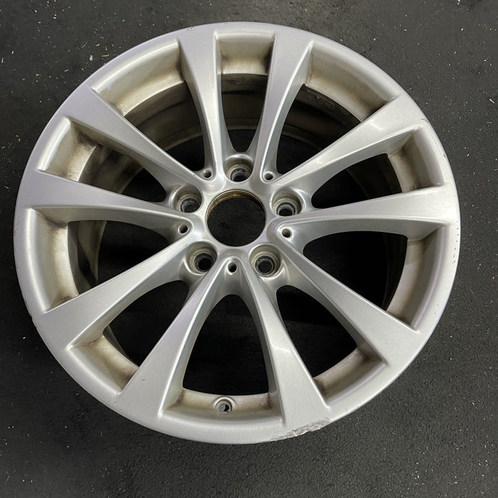 17" BMW 320i 12-13 , 17x7.5 , 5 spoke, V spoke, narrow spoke edge Original OEM - Side Profile
