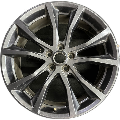 20" EXPLORER 17-19 20x8.5, , 10 spoke, , dark gray Original OEM Wheel Rim - Front View