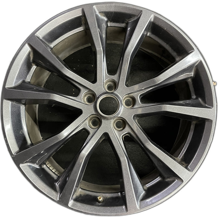 20" EXPLORER 17-19 20x8.5, , 10 spoke, , dark gray Original OEM Wheel Rim - Front View