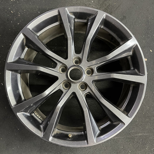 20" EXPLORER 17-19 20x8.5, , 10 spoke, , dark gray Original OEM Wheel Rim - Angle View