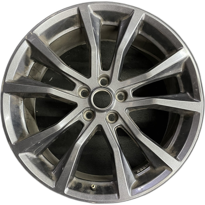 20" EXPLORER 17-19 20x8.5, , 10 spoke, , dark gray Original OEM Wheel Rim - Front View