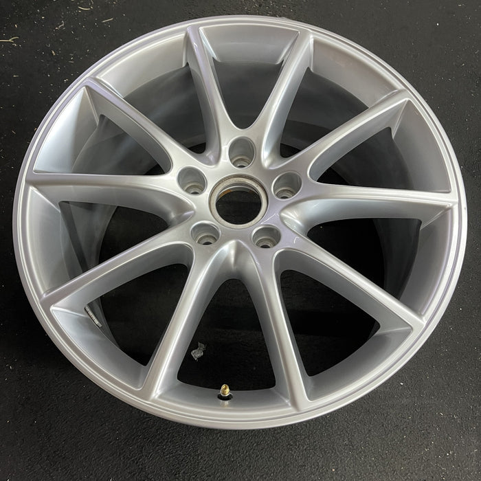 20" PORSCHE CAYENNE 19-24 20x10.5, 10 spoke, 64mm offset Original OEM Wheel Rim - Side Profile