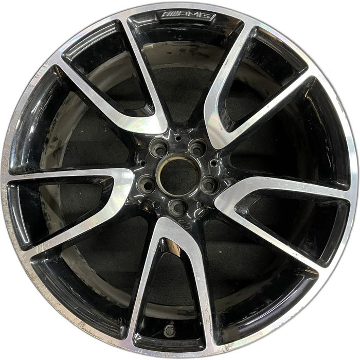 21" MERCEDES GLC-CLASS 18-19 253 Type GLC43 21x8.5 machined face with black - Front View