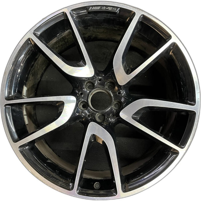 21" MERCEDES GLC-CLASS 18-19 253 Type GLC43 21x9.5 machined face with black - Front View