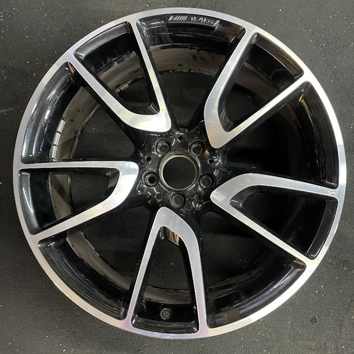 21" MERCEDES GLC-CLASS 18-19 253 Type GLC43 21x9.5 machined face with black - Front View