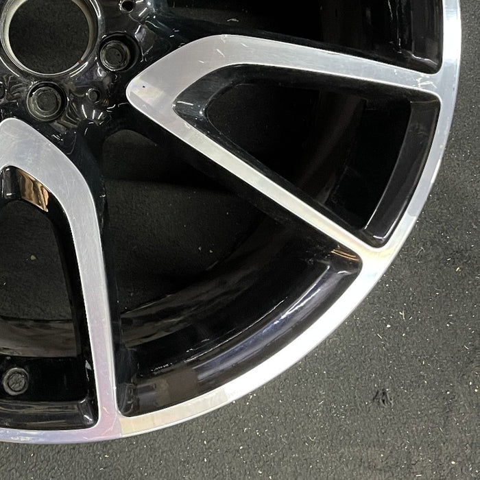 21" MERCEDES GLC-CLASS 18-19 253 Type GLC43 21x9.5 machined face with black - Back View
