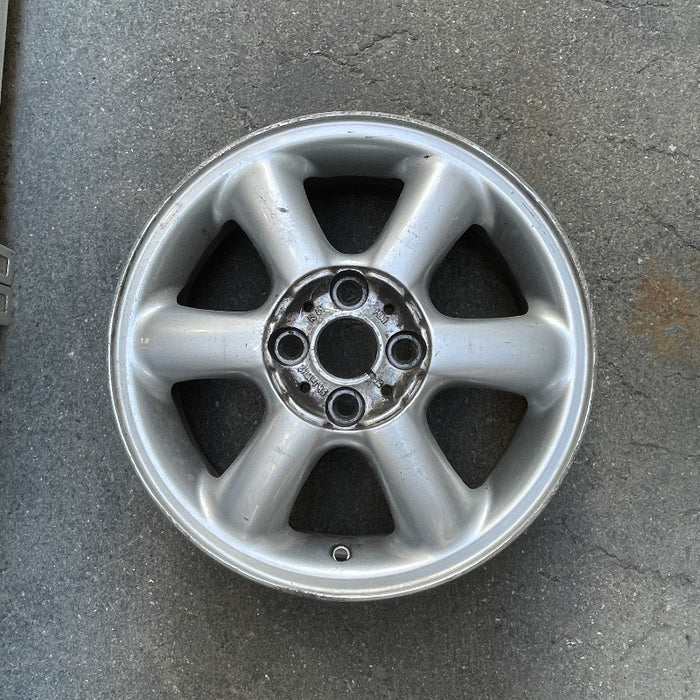 15" CLUBMAN 08-14 15x5.5 alloy 6 spoke covered lug nuts silver Original OEM Wheel Rim