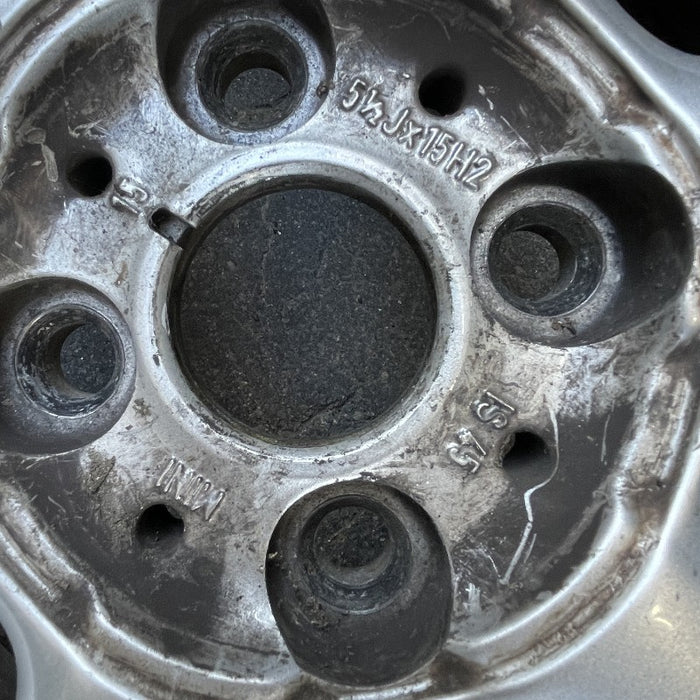 15" CLUBMAN 08-14 15x5.5 alloy 6 spoke covered lug nuts silver Original OEM Wheel Rim